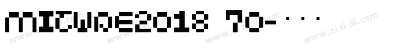 Mitype2018 70字体转换